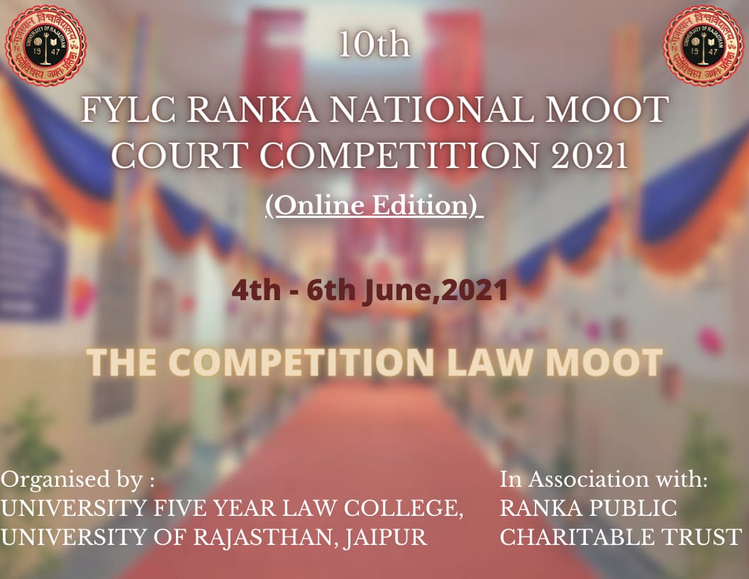 10th UFYLC Ranka National Moot Court Competition 2021 By University Of